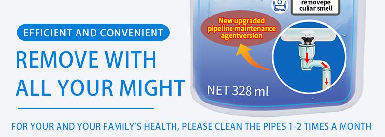 Pipe dredging agent and pipe cleaning and maintenance agent