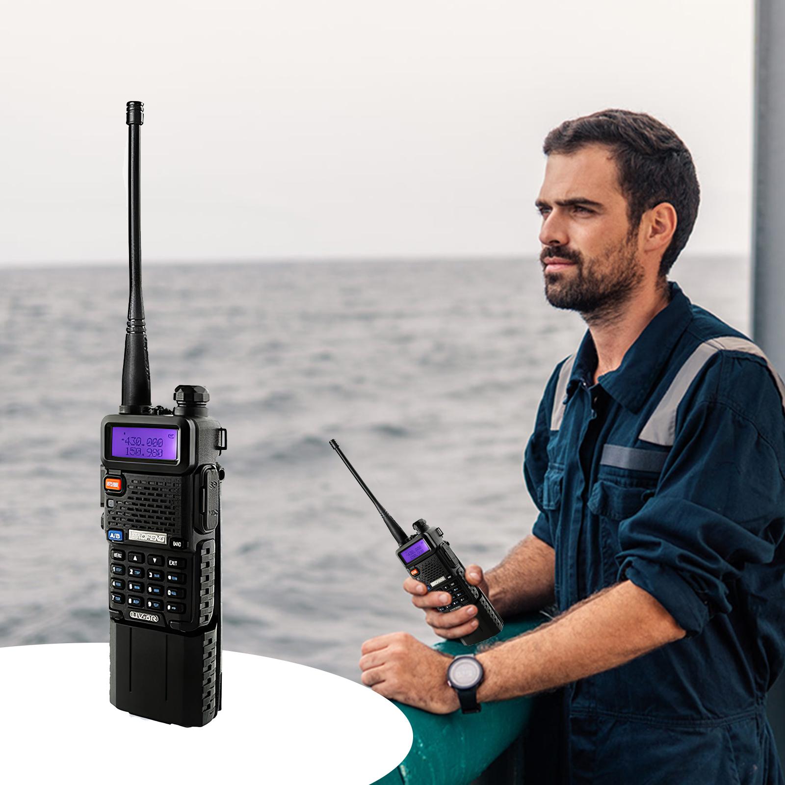 [Christmas Gift] Baofeng Radio UV-5R Ham Radio Long Range Rechargeable Two Way Radio 3800mAh Extended Battery Handheld Walkie Talkies Radio Outdoor Essentials - Audio