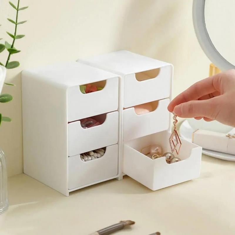9/6/3-grid storage box organizer, dustproof storage container, stackable desktop organizer with drawers, drawers organization, suitable for cosmetic storage racks