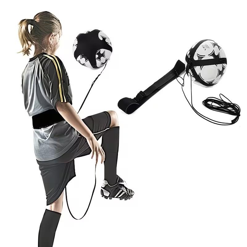 Adjustable Soccer Kicking Trainer, Ideal for Solo Practice, Durable Nylon Material, Perfect for Teens and Adults, No Ball Included
