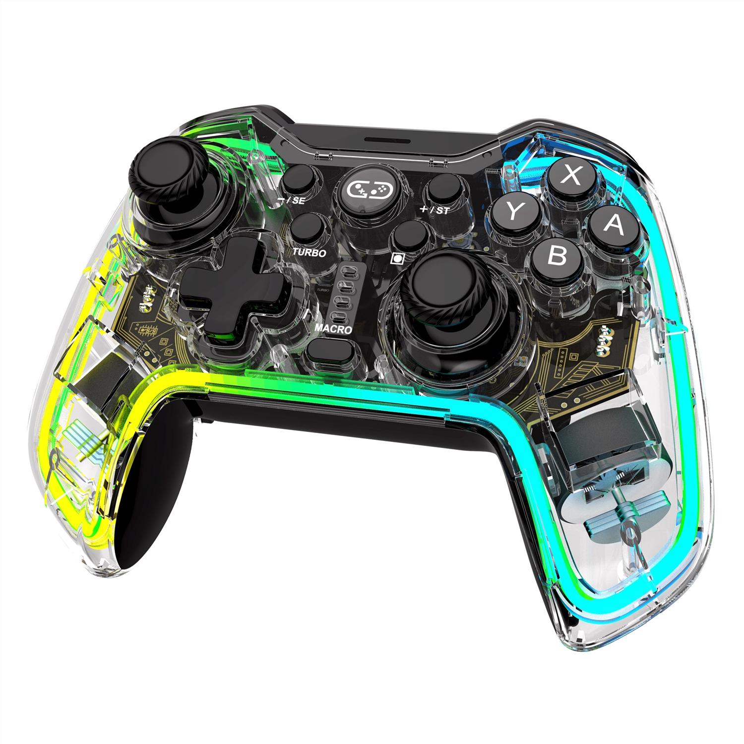 Switch Pro Wireless Game Controller with RGB Lighting, Programmable Dual Motors, Vibration, Turbo Function, Compatible with Switch 2/PC/android Switch Pro Wireless Game Controller with RGB Lighting, Programmable Dual Motors, Vibration, Turbo Function, Compatible with Switch 2/PC/android