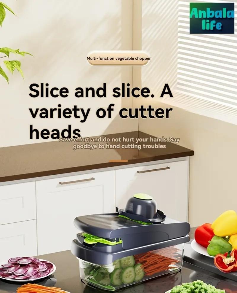 Multifunctional Vegetable Chopper, Garlic Chopper, Onion Potato Grater,Vegetable Cutting Machine,Kitchen Accessories Utensils