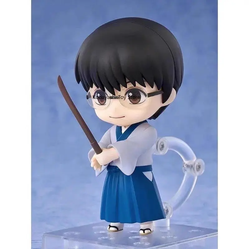 In Stock 2458 Shimura Shinpachi Q Version Action Figure Gintama Collectible Model Desktop Decor