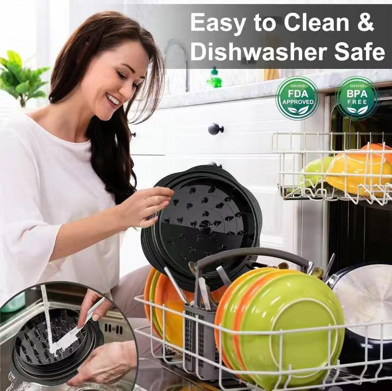 Large Chicken Breast Shredder Tool, Food Chicken Shredder, Visible Lid Meat Grinder, Anti-Slip Strip, Ergonomic Handle, BPA Free, Perfect Utensils for Pork,Beef,Chicken,Kitchen Gadgets