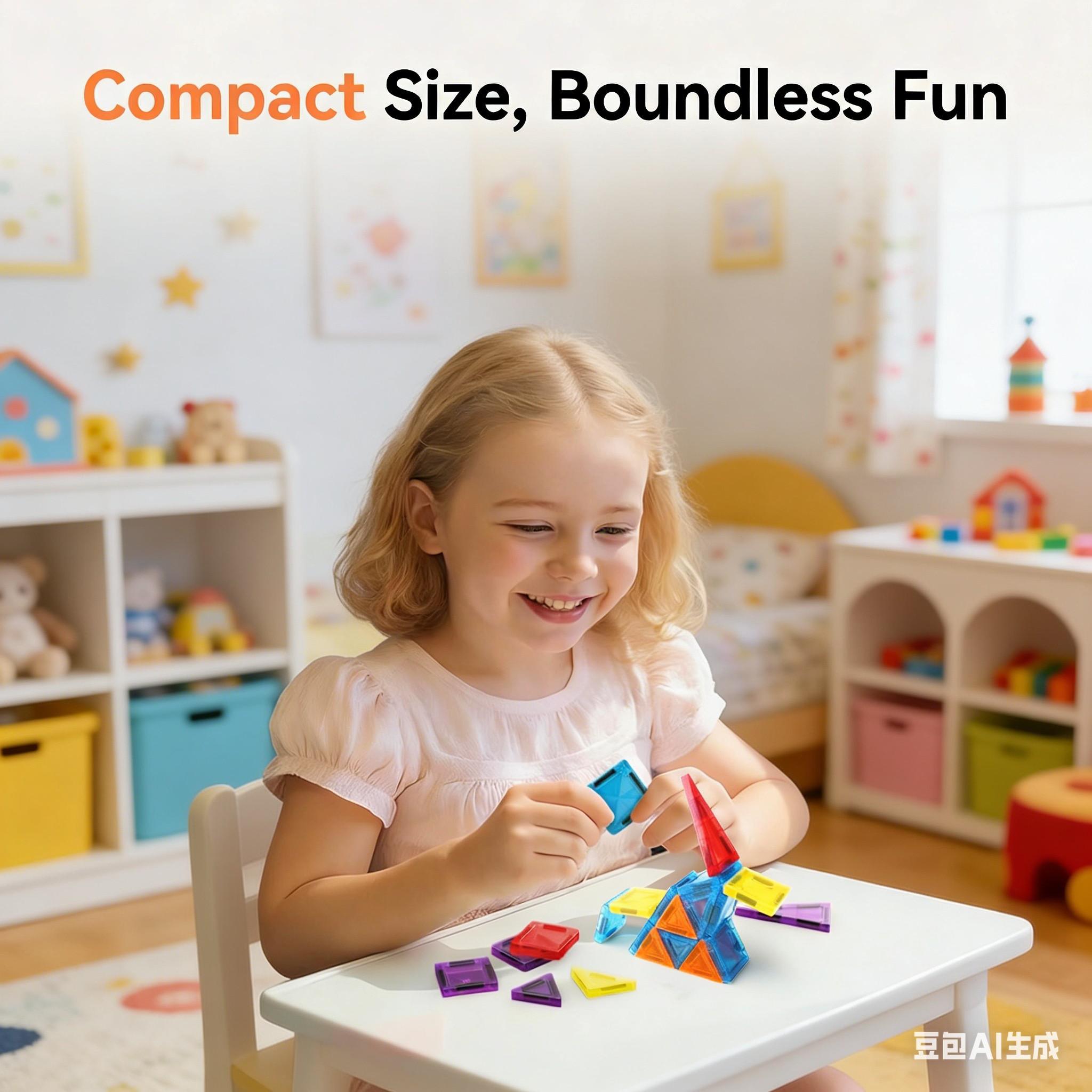 Classic Magnetic Building Blocks Set, Creative Assembly Toy for Kids, Includes Storage Box, Perfect Gift for Holidays and Birthdays