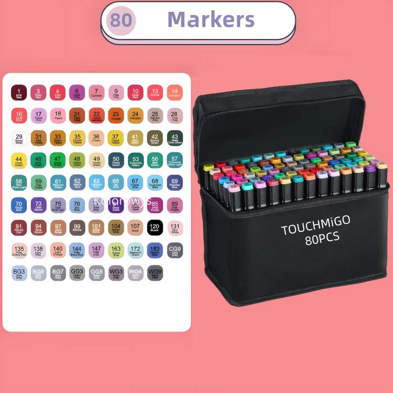 Alcohol Art Markers Set, Dual Tips Fine & Chisel,Art Markers,Professional Permanent Sketch Markers for Adult Coloring Drawing Sketching Coloring Artist Pens and Underlining