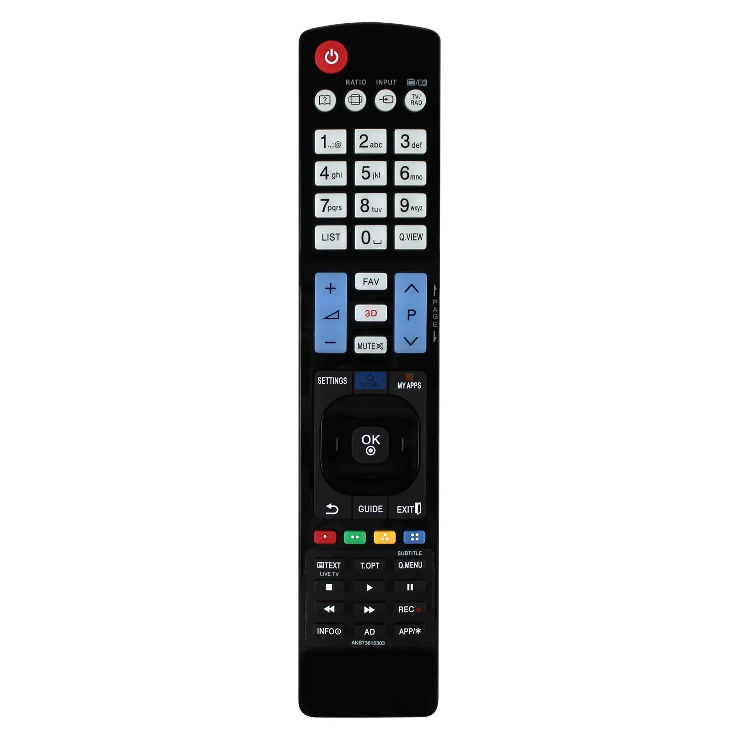 Universal AKB73615303 Replace Remote Control fit for LG Smart 3D | LED LCD HDTV TV