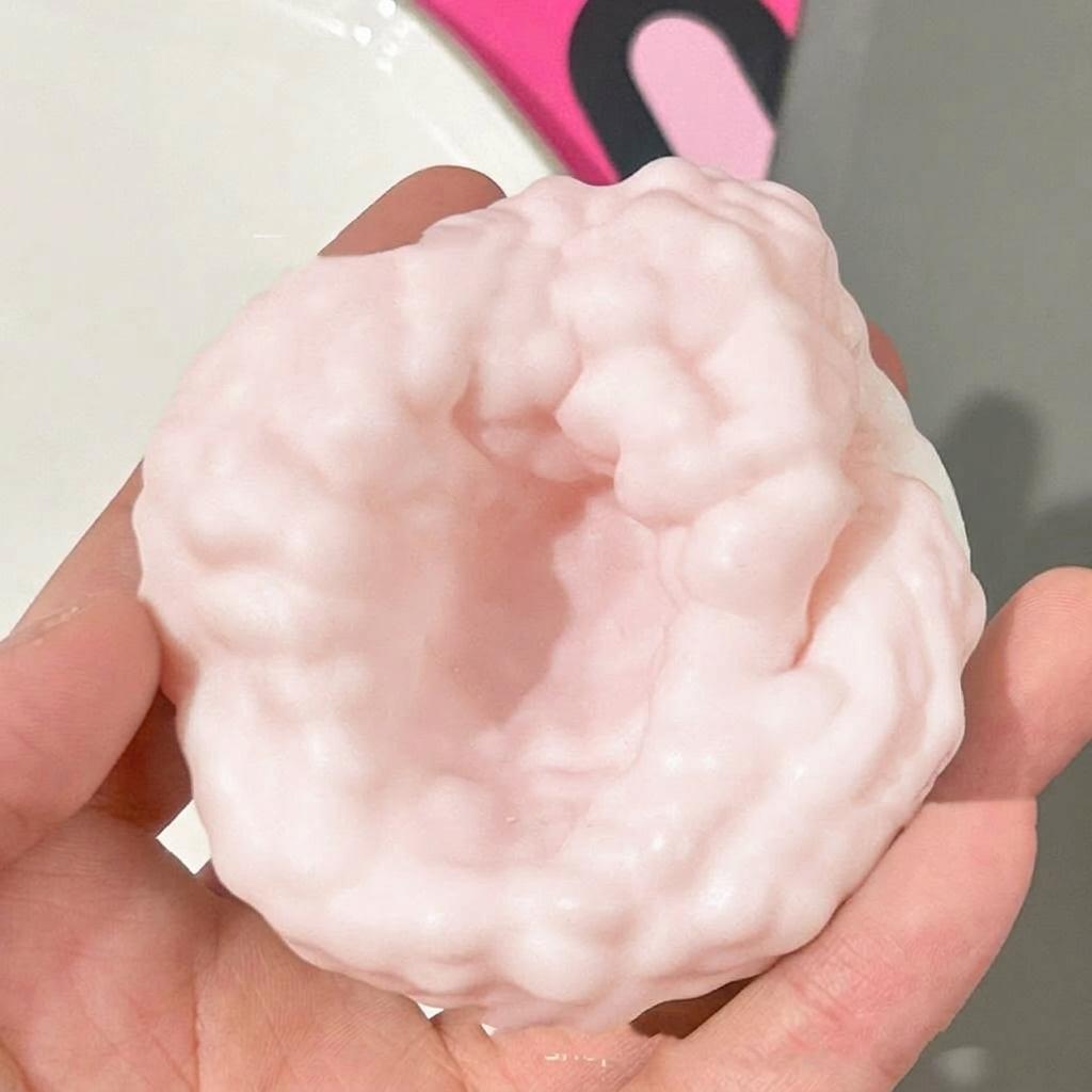 Pastel Cloud Crunchy Bead Stress Ball – Satisfying ASMR Squishy Fidget Toy for Anxiety Stress Relief, ADHD Autism Sensory, Portable Office Decompression