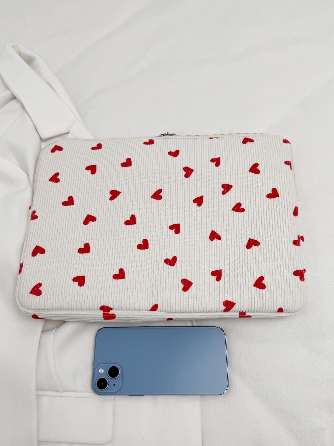 Heart Laptop Backpack, Casual Stars Pattern, Multi-Size Computer Protection Case, Ideal for Teachers and Students, School Supplies