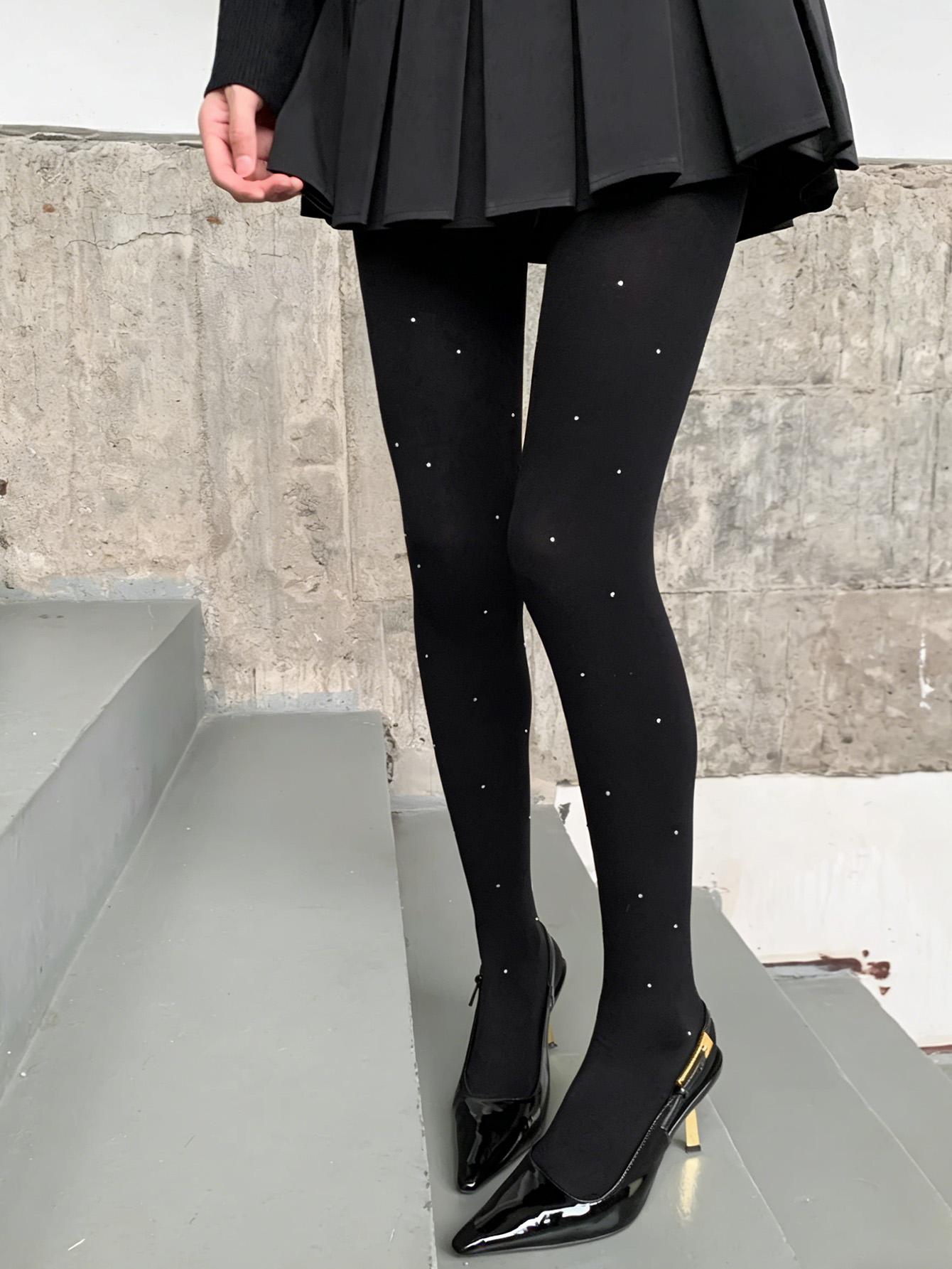 Printed Polka Dot Pantyhose, High Elastic Slimming Stockings, Y2K Sexy Thin Leggings, Sweet Cool Girl Fashion, All Seasons Wear