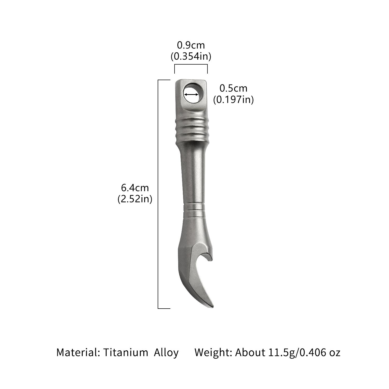 Titanium Multi-Functional Camping Edc Tool Kit, Durable Titanium Accessories for Outdoor Adventures & Everyday Carry Essentials