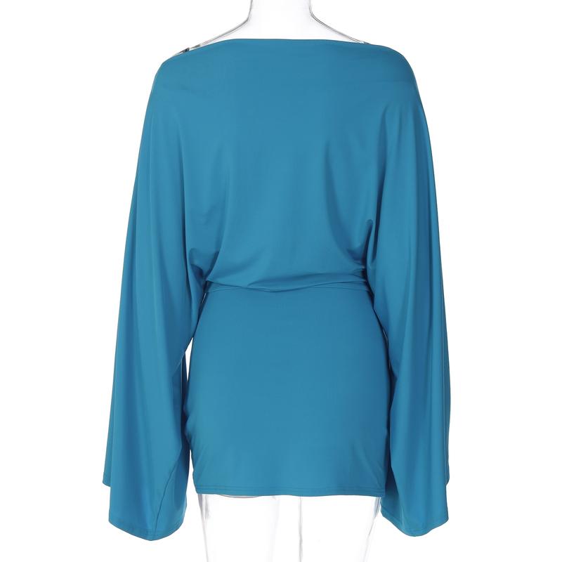 Women Spring Autumn Long Sleeve Party Club Evening Bodycon Mini Dress