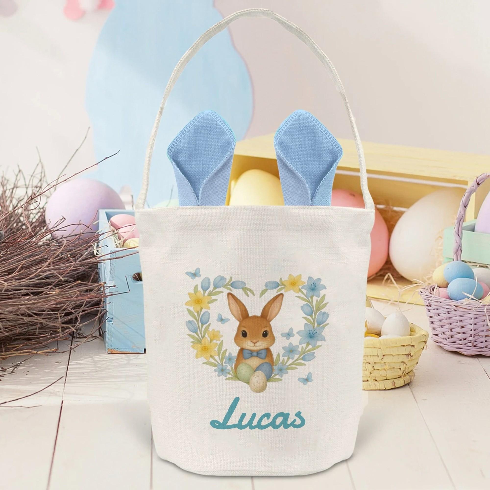 Personalized Easter Egg Gift Bag, Easter Party Favor Bags, Happy Easter Basket, Perfect Holiday Atmosphere, Model_xinghao