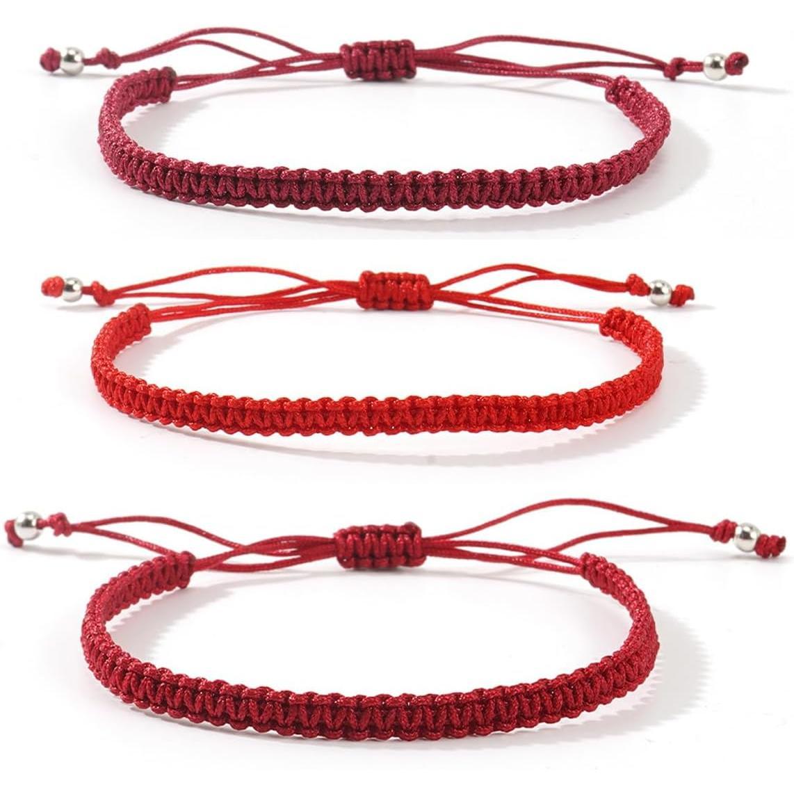 3 count Multicolor  Friendship Braided Charm Bracelets Anklets Colorful Ajdjustable Woven Rope String Bracelets for Women Men Couple Summer Beach Surfer Boho Holiday  Gifts