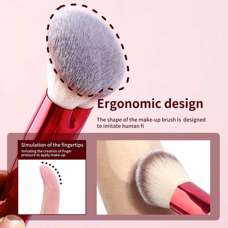 6 Counts/set Makeup Brushes, Foundation Blush Powder Eyeshadow Contour Brush, Smudge Brush, Makeup Blending Brush, Glam Makeup Tools with Soft Fiber and Skin Friendly for Easy Carrying, Cosmetics, Face Multifunctional Beauty Travel Brush