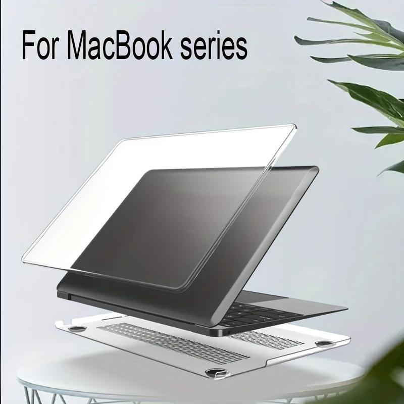 Premium laptop cases for MacBook Pro and Air models, high-grade hard protective shell - crystal clear, scratch-resistant, durable, and easy to install (1 cover + 1 base).