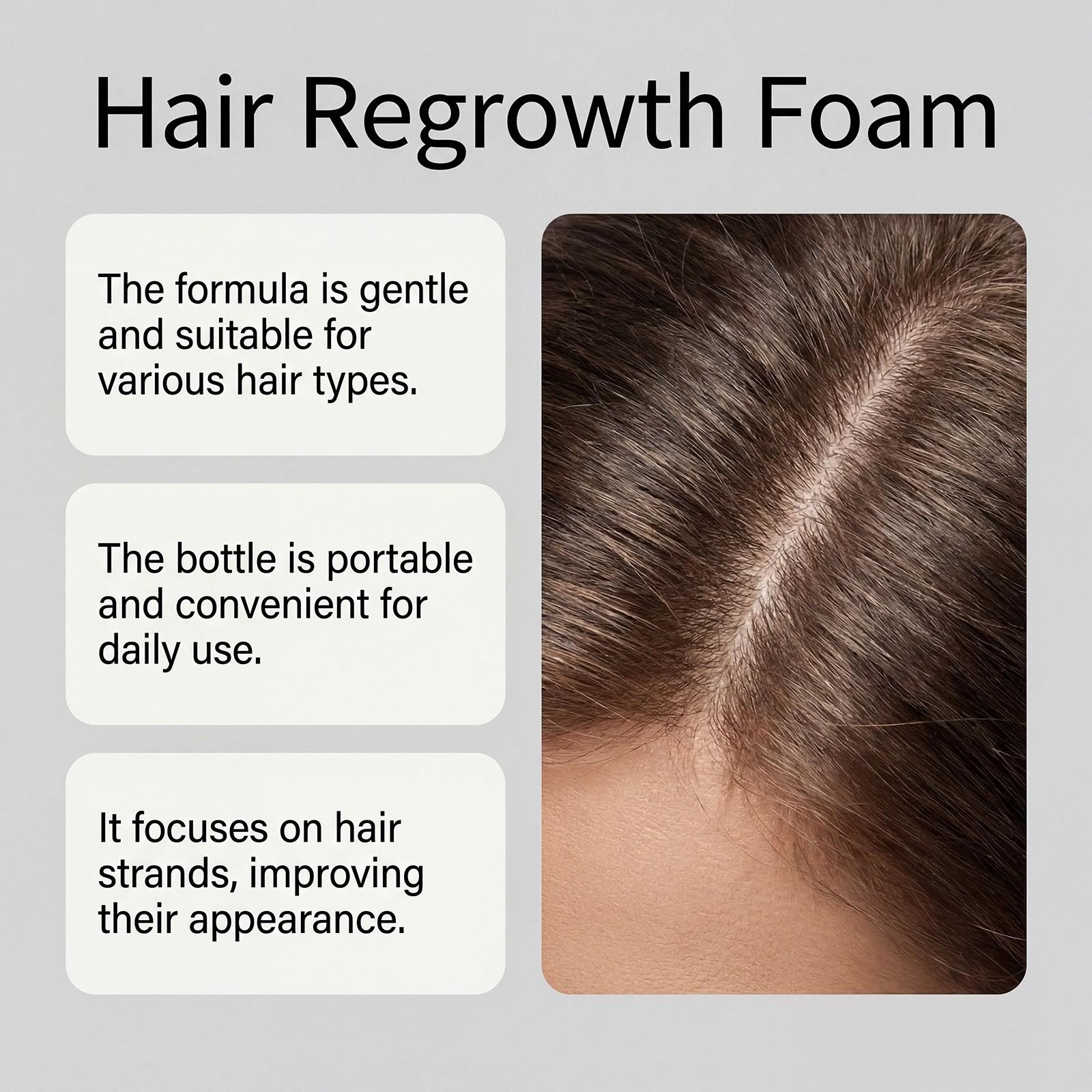 Men's Hair Foam Mousse, Gentle Cleansing Oil Control, Volumizing Confidence Hold, Glossy Styling Mousse, Smooth and Shiny Finish