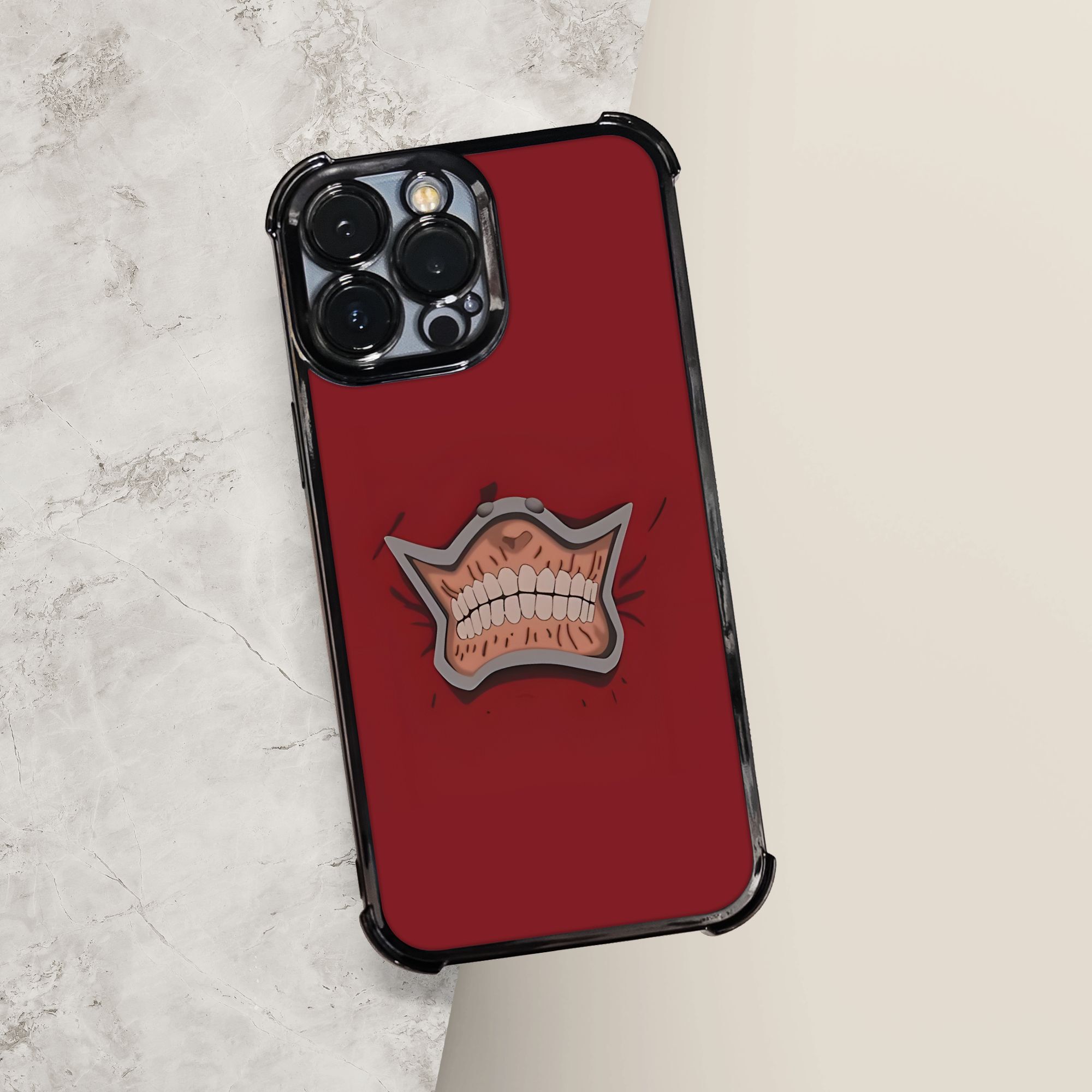 Phone Case - One Dorohedoro Shin Phone Case Featuring an Electroplating Process, Designed for Protection with Reinforced Cushioning And Collision Prevention, Compatible with Various Iphone Including 17, 16, 15, 14, And 13 Pro Max