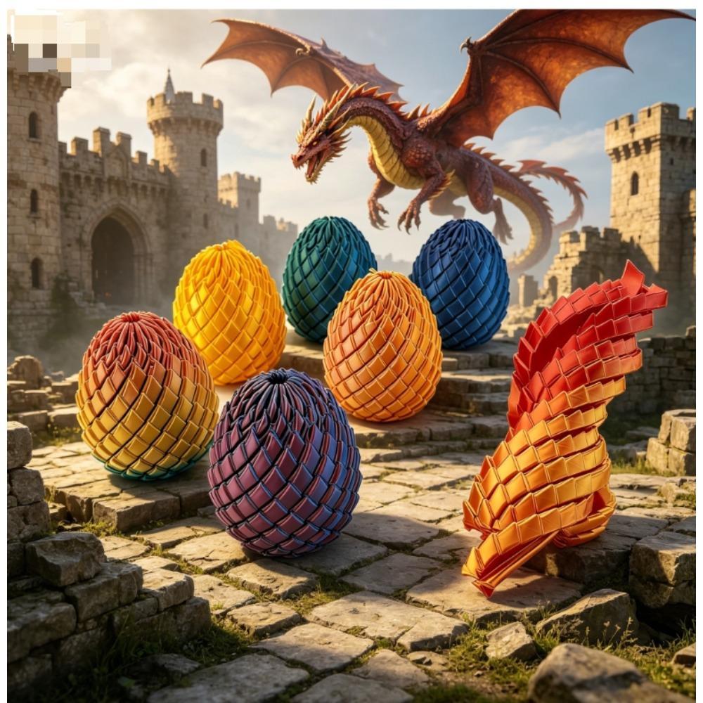 New 3D Print Decompression Dragon Egg Toy - Smooth Rotating stress relief toy ADHD Anxiety Relief Eco-Safe Finger Toy for Adults toy