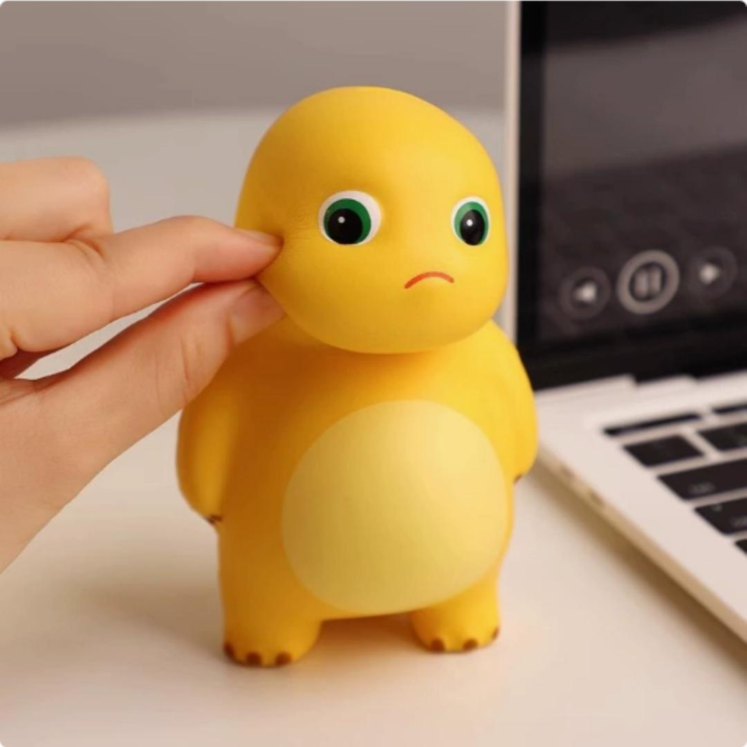 2/4PCS “I Won't Give In” / Headphone Nailong Dragon Squeeze Toy–Stress-Relief Tool, Venting Tool,Internet-Famous Cute and Funny Gift, Tilted-Head Nailong “I Won't Give In” Squeeze Toy – Slow-Rebound Stress-Relief and Venting Tool,Stress-Relief Plush