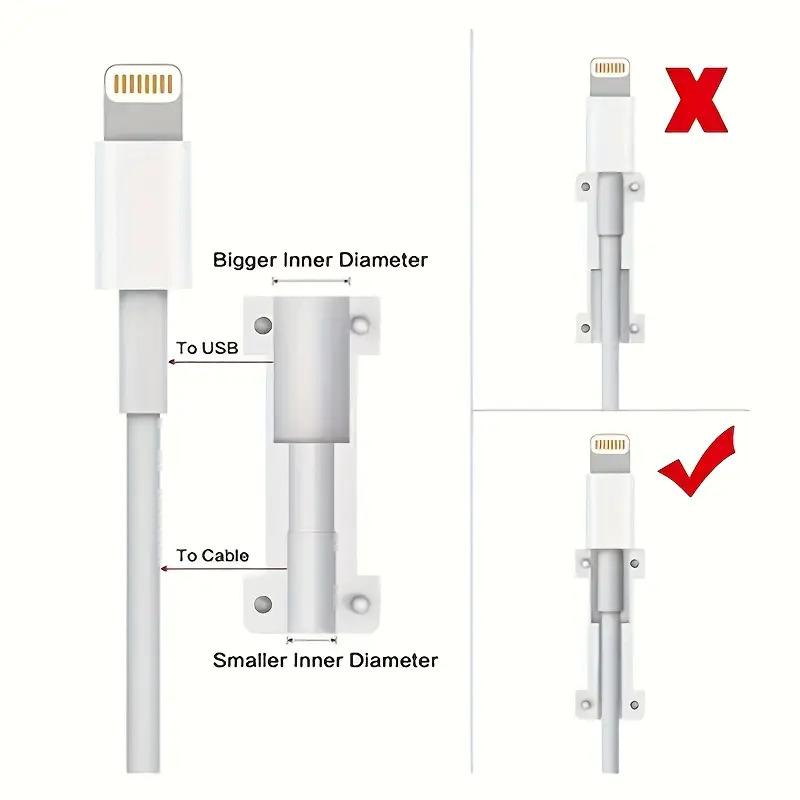 8 Piece Cable Protector Set, Non-Electronic Charger Line Protection, Scratch Resistant, Compatible with USB-C, Lightning, Micro-USB, Type C Charging Cable