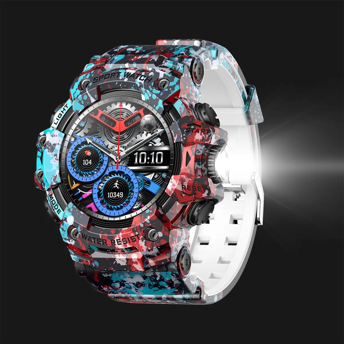 Military Grade Active Edge Sports Smart Watch, Men's Outdoor Fitness Compass, Heart Rate, Bluetooth-compatible Call, IP68 Waterproof, Smartwatch, Fitness Smart Watches, Rugged Outdoor Smartwatch
