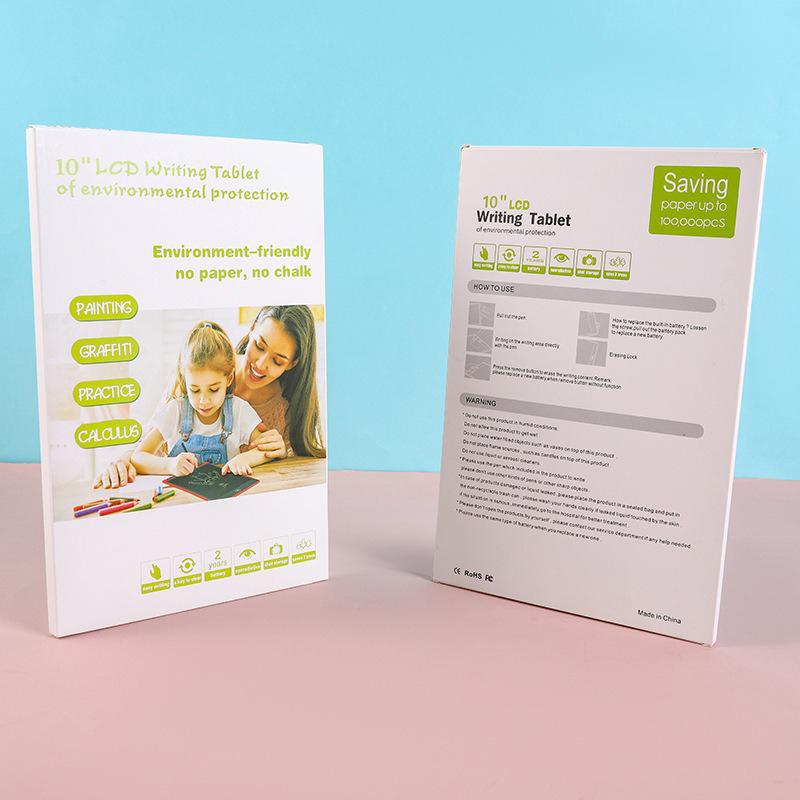 EFFUN 10 Inch LCD Writing Tablet for Kids Valentine's Day Gifts Preschool Drawing Board Toddler Travel Essential Toy Reusable Electronic Handwriting Tablet Halloween Learning Tool Colorful