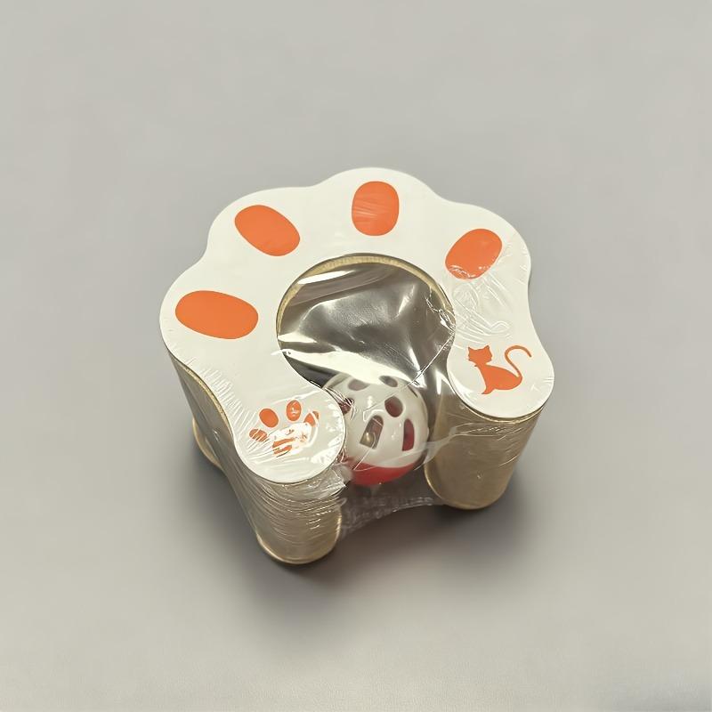 Magic Interactive Cat Scratcher Toy with Bell Ball Design, Foldable Venetian Blind Shape, Durable Cardboard, Indoor Cat Stress Relief