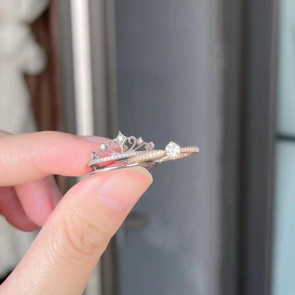 New Arrival Luxury Micro Pave Zirconia Stackable Rings Set for Women Elegant Wedding Band Trio