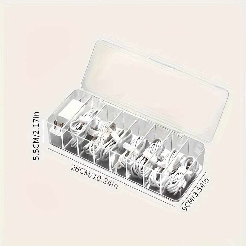 Multi-Layer Storage Organizer, Large Capacity Dustproof Box, Desktop Data & Phone Charging Cable Management Solution, Year-Round Use