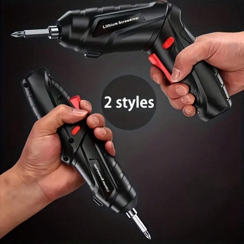 Smart Electric Screwdriver Tool Set ABS Resin Multi-Head Compatible Powerful Performance Precision Efficiency Equipped with USB-Rechargeable Lithium Battery Suitable for Various Screw Fastening and Removal Tasks Operating Voltage ≤36V