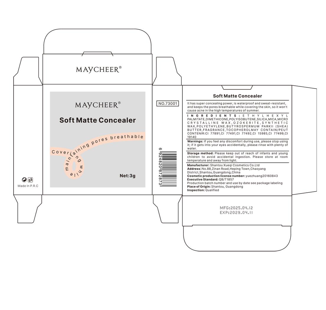 Maycheer Concealer Cream, Lightweight Formula, Long-Lasting Coverage, Natural Finish, Includes Brush, Ideal for Busy Professionals
