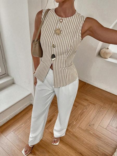 Women’s Casual Striped Long Sleeve Top, Stylish and Comfortable Design, Perfect for Everyday Wear and All Seasons