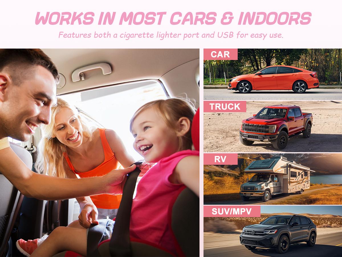 RVGoNow Baby Car Camera for Moms - USB Powered 4.3'' HD 1080P Monitor, Rear-Facing Seat Camera, Night Vision, 150° Wide-Angle, Easy Installation, Safe & Portable Baby Monitor for Car, Baby Mirror, New Moms Gift