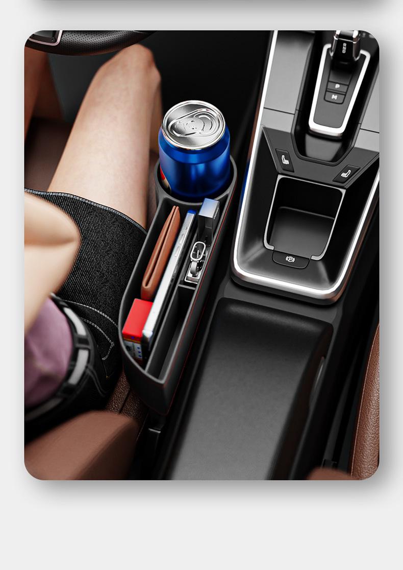 Car Seat Side Storage Box Car Interior Organizer Bag Car Gap Filler for Phone Keys Wallet Car Accessories Auto Interior Decoration Black Tech Car Gadget Car Seat Pocket Organizer for Car Storage Solut
