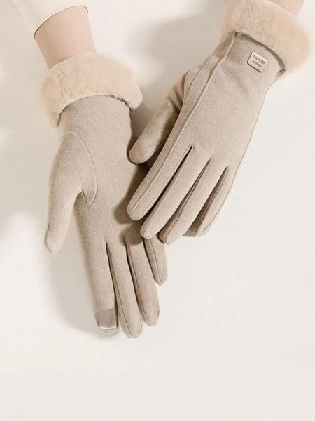 Women's Thick Warm Gloves for Fall & Winter, Windproof Touchscreen Compatible, Ideal for Cycling, Electric Bike, Daily Sports