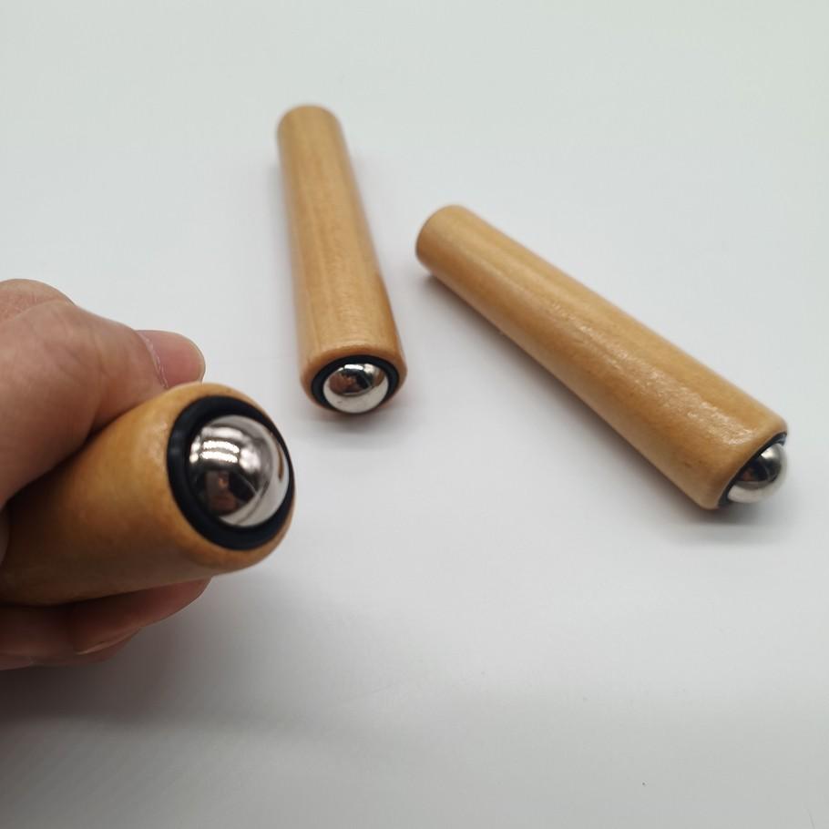 Portable 360 Degree Steel Ball Rolling Stick, Full Body Massage Roller, Abdominal Thigh Face Hand Back Muscle Massage Tool