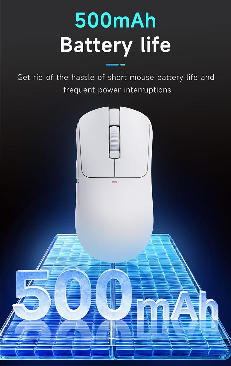 Mage Aj200 Nl Ai Mc Three-Mode Wireless Ai Mouse, Lithium Polymer Battery, Bluetooth-compatible Connectivity, Ergonomic Design, USB-C Charging