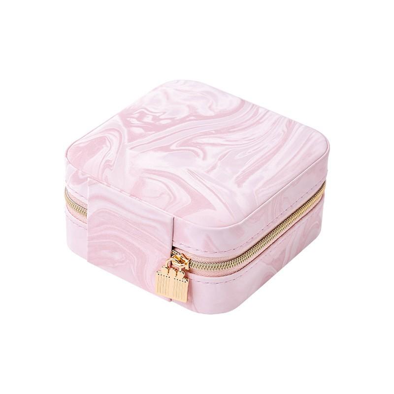 High-End Simple Portable Jewelry Box, Vintage Storage Box for Jewels, Rings, Necklaces, Earrings, Birthday Gift for Girlfriend, Lightweight Luxury