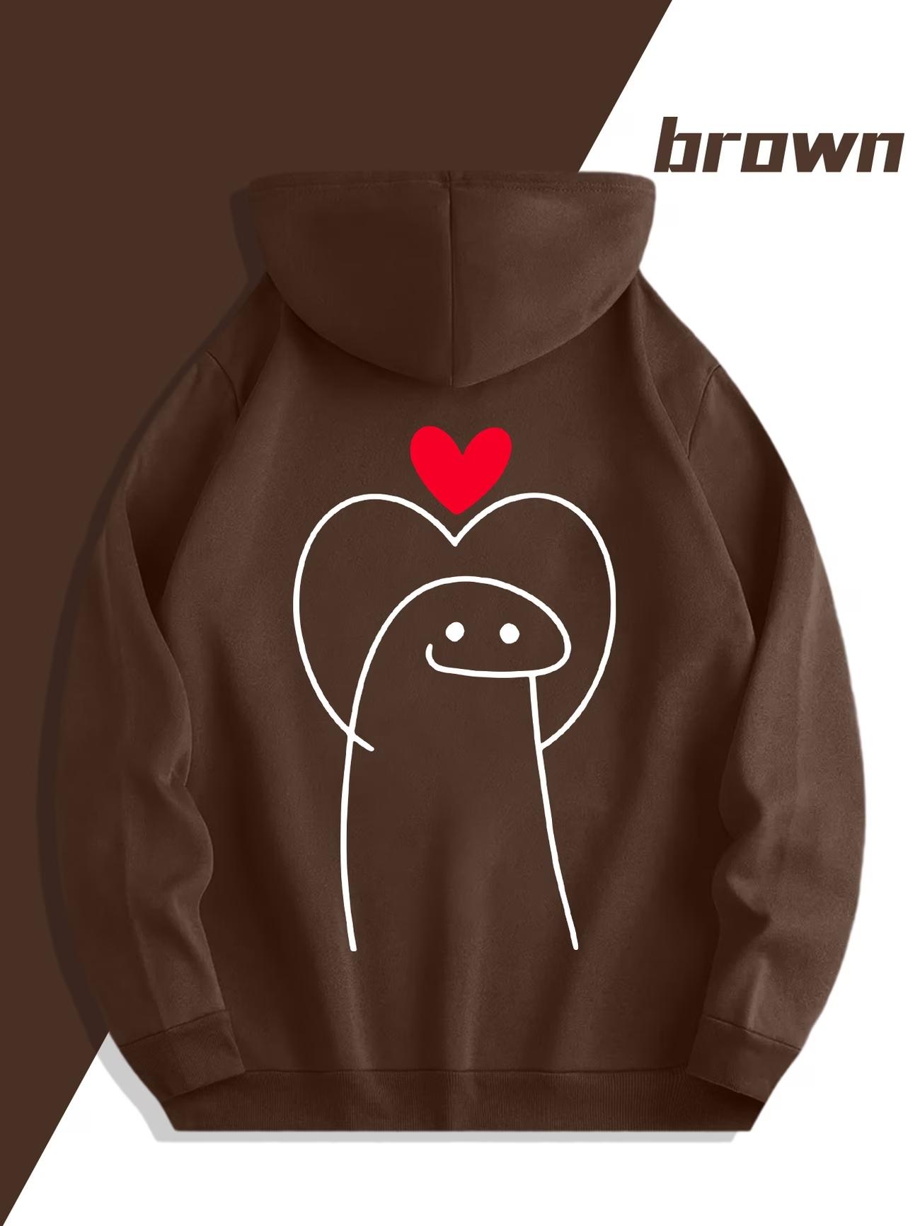 2Pcs Couple Zip Up Hoodies With Creative Geometric Print, Loose Active Tops With Pockets, Suitable For Couple Outdoor Picnic And Light Camping In Autumn Winter
