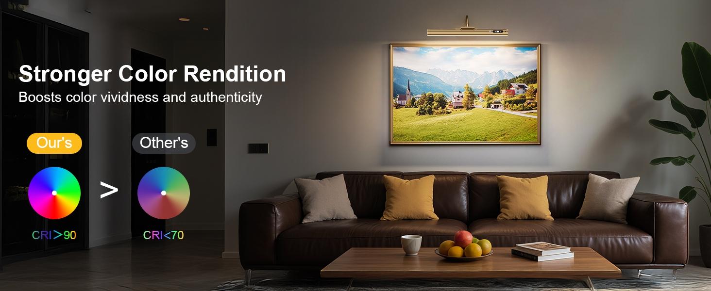 Modern LED Wall Light with Controller and Timer, Adjustable Brightness, Ideal for Artwork and Dartboards