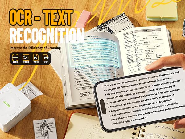 Mini Sticker Printer-2 Inch Bluetooth Thermal Pocket Printer,Inkless Portable Printer for School Notes,Photos, Memos,Lists,Gifts,Journals