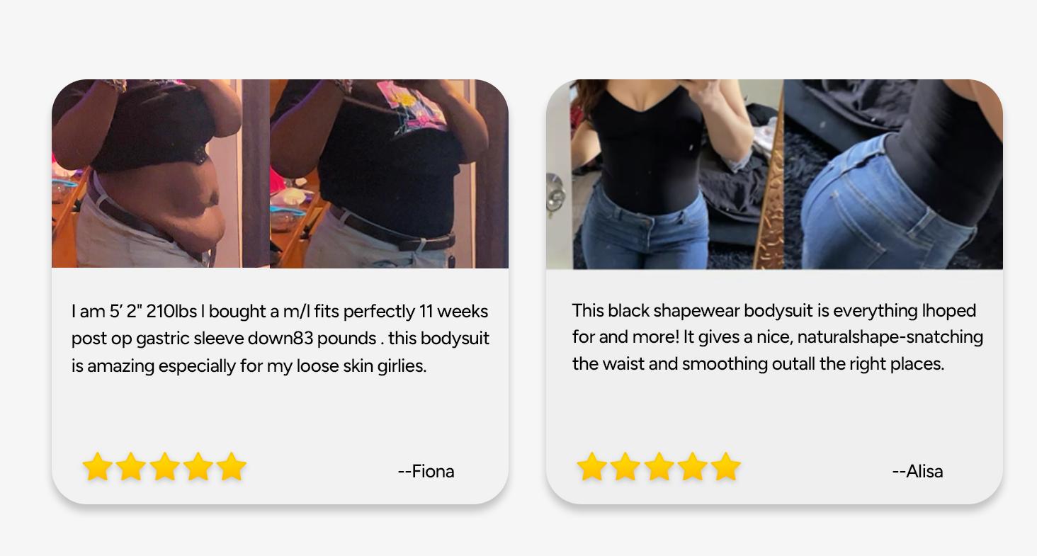 Nebility Women's Shapewear Bodysuit Tummy Control Body Shaper  Snatched Waist Body Suit Basic Compression Spaghetti Strap Womenswear