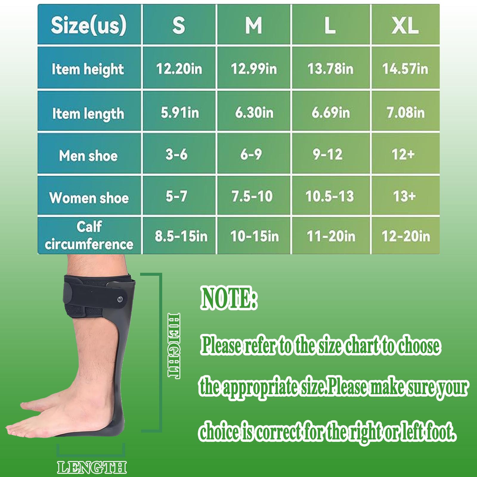AFO Drop Foot Orthotic Brace, Lightweight Ankle Support Stabilizer with Washable Pad, Comfortable Daily Wear Walking Aid for Men and Women, Healthcare, Base Pad Leg & Foot Supports