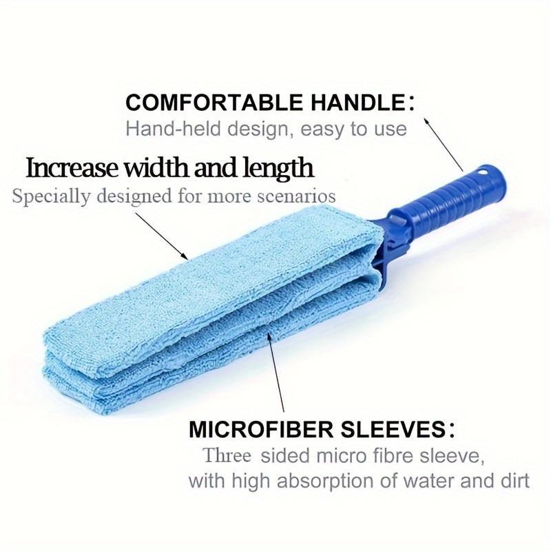 Pro Extra Large Blinds Duster - A Window Blinds Cleaning Tool with Extendable, Featuring Soft Microfiber Sleeves And a Long Handle, Ideal for Cleaning Window Blinds, Air Conditioning Vents, Fans, Car Vents, And Additional Surfaces