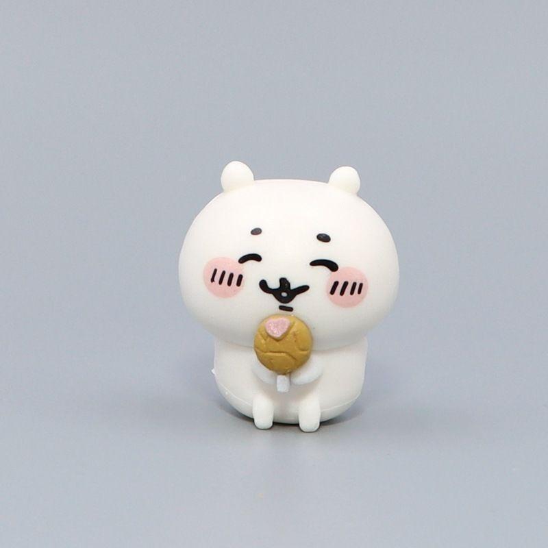 Chiikawa PVC Cartoon Figurine Toy - 3.7*3.2cm Paste-On Car Accessory for Rear View Mirror, Console & Screen, Suitable for All Cars, Ideal Gift (Home Decor Statue)