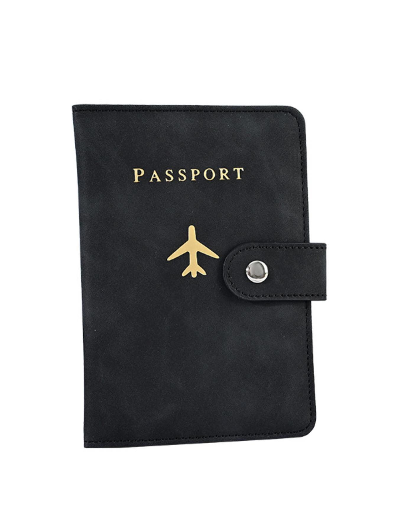 2026 New Passport Holder Portable Document Organizer PU Material Travel Passport Bag Multi-Function Passport Protector Card Folder Passport Wallet Passport Cover Travel Accessories
