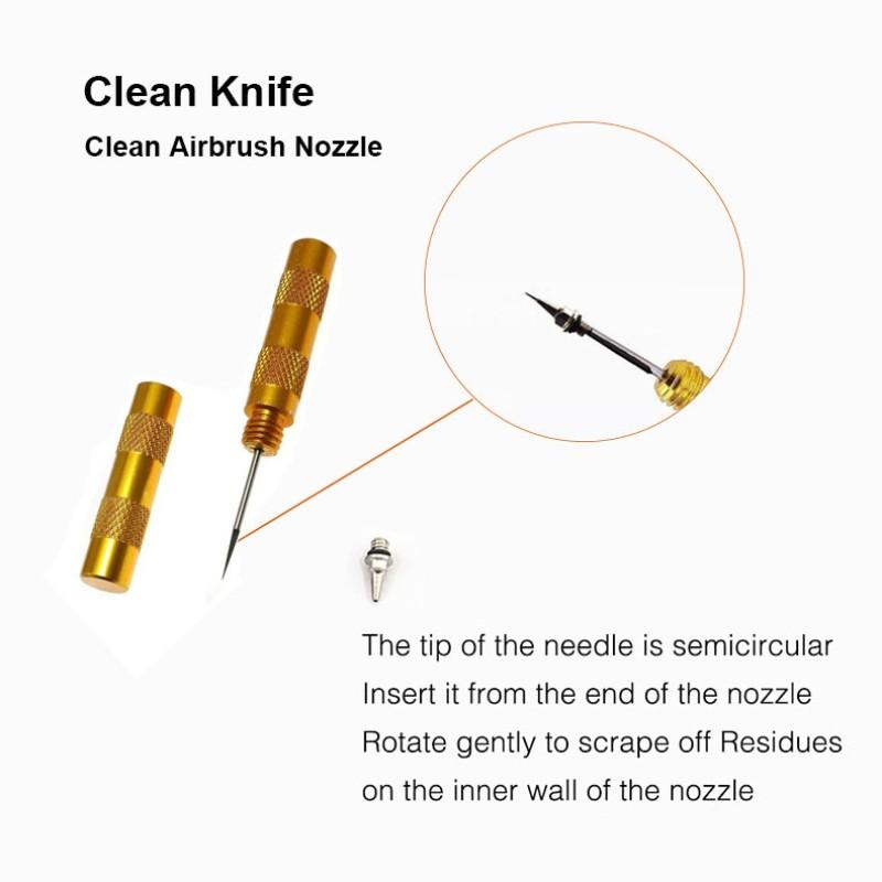 Multifunctional Spray Pen Cleaning Set, Includes Cleaning Tools, Easy-To-Clean Container, Contains 5 Brushes + 5 Cleaning Needles + 1 Repair Tool