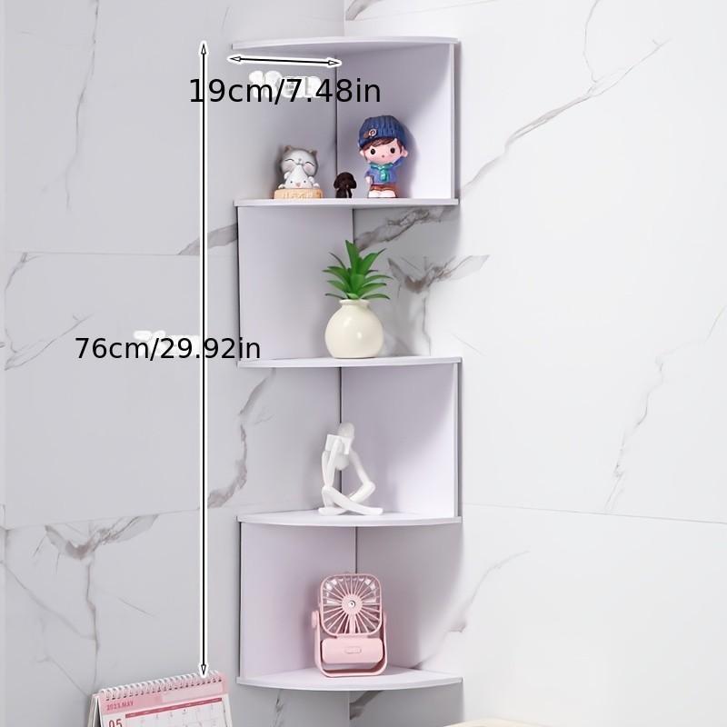 Thick Corner Shelf, No Drilling Wall Mount Organizer, Creative Multi-Layer Waterproof Storage Rack, Home Decor Bookshelf, Small Space Essential
