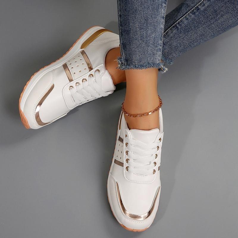 Women's Platform  Walking Shoes Pain Relief Casual Work Shoe Orthotic Arch Support Non Slip Wedge Tennis Sneakers